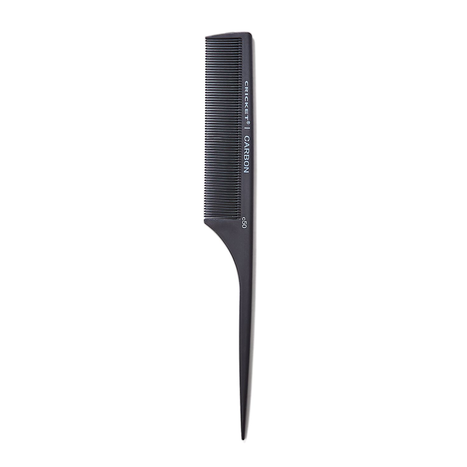 Cricket Comb C50 Fine Toothed Rattail by Carbon Brushes & Combs Sally Beauty