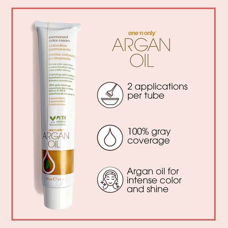 Argan Oil Permanent Color Cream 7N Medium Natural Blonde