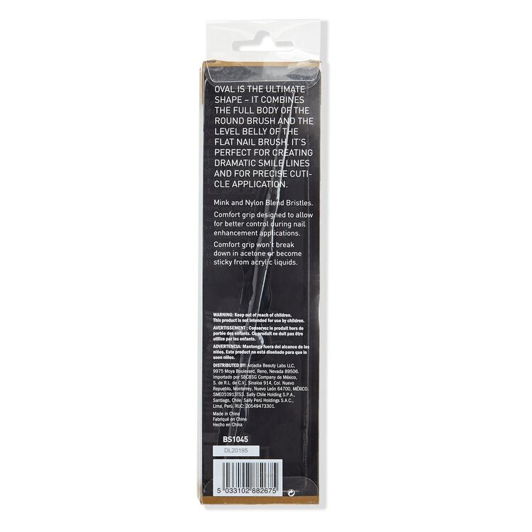 #8 Oval Pro Comfort Grip Nail Brush
