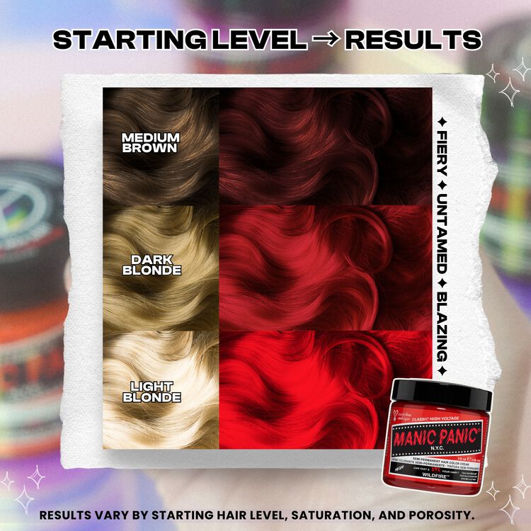 Manic Panic Semi-Permanent Hair Color Cream Wildfire