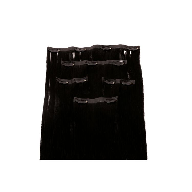 18" Ultra-Seamless Clip-in Hair Extensions Black