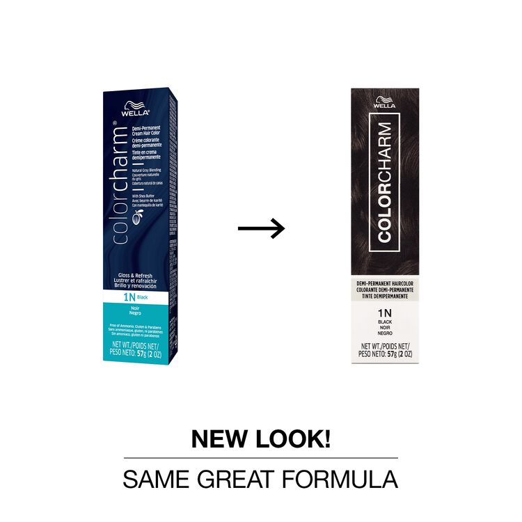 1N Black Demi Permanent Cream Hair Color