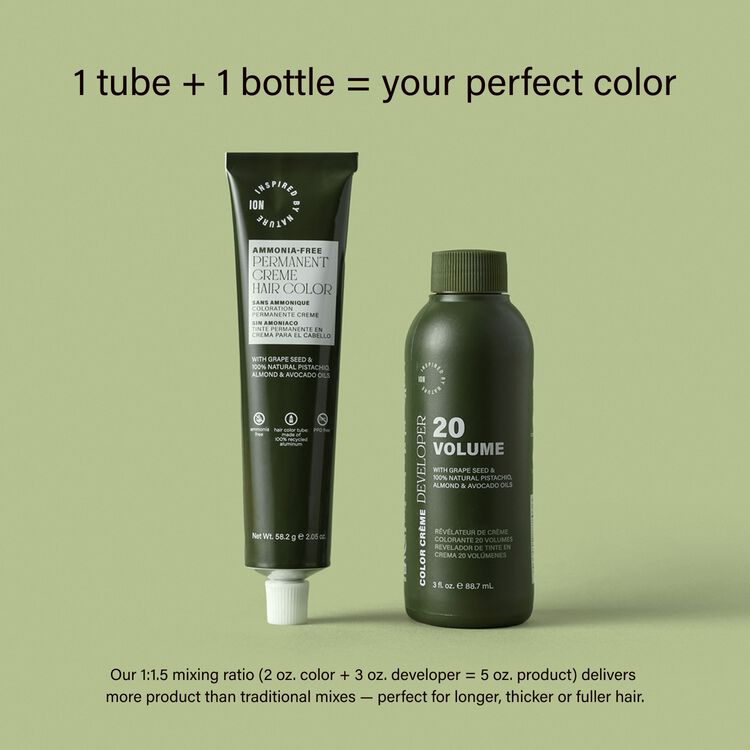 Ammonia-Free Permanent Hair Color Natural Light Rich Chestnut Brown 5NN
