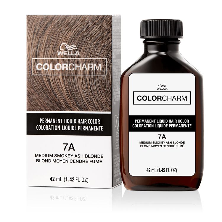 7A Medium Smokey Ash Blonde Permanent Liquid Hair Color