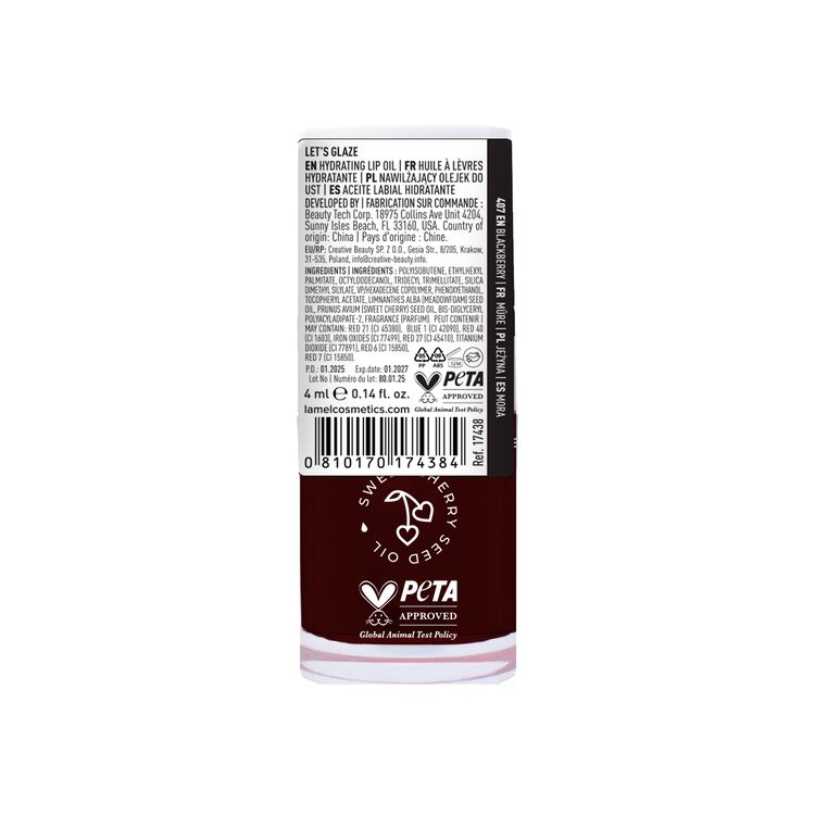 Hydrating Lip Oil Let's Glaze Blackberry