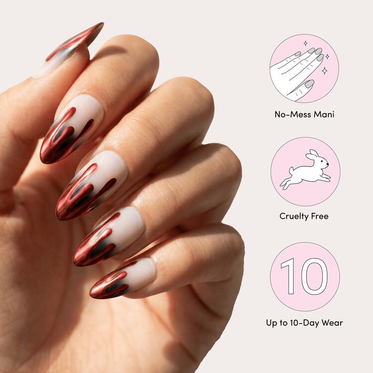 Gel Nail Effects Cold Blooded
