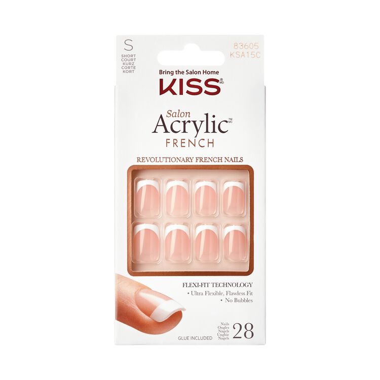 Salon Acrylic French Press-On Nails - Bonjour