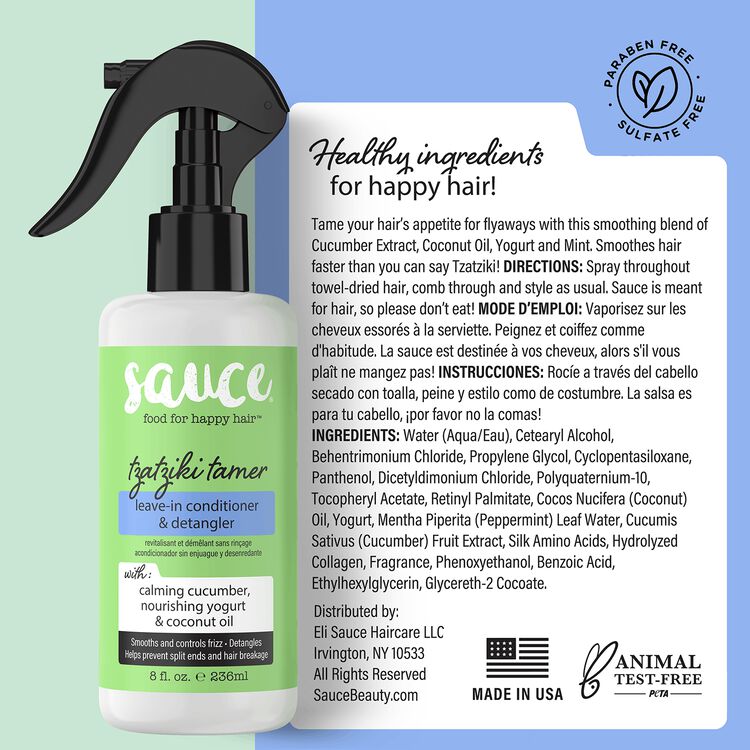 Tzatziki Taming Spray Leave-In Conditioner and Detangler