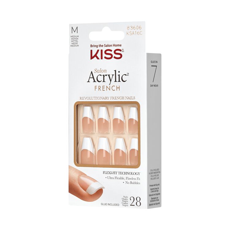 Salon Acrylic French Press-On Nails - Je Taime