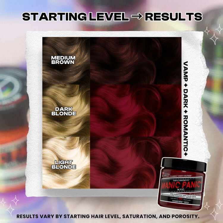 Manic Panic Semi-Permanent Hair Color Cream Vampire Red