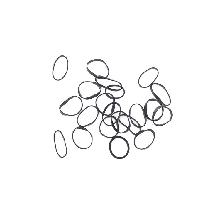 Black Rubber Bands 200 CT