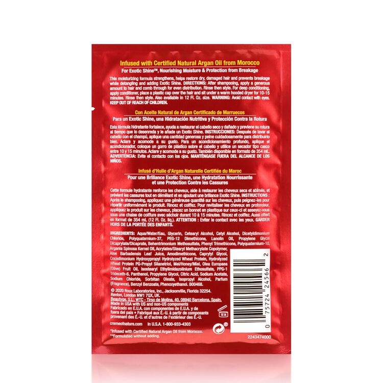 Creme Of Nature Argan Oil Intensive Conditioning Treatment Packette Treatments Textured Hair Sally Beauty