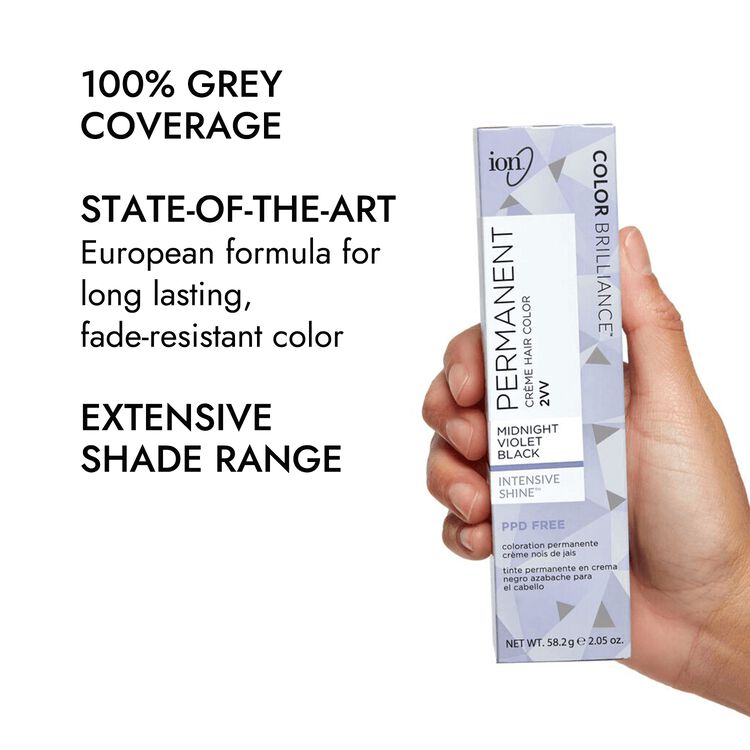 2VV Midnight Violet Black Permanent Creme Hair Color