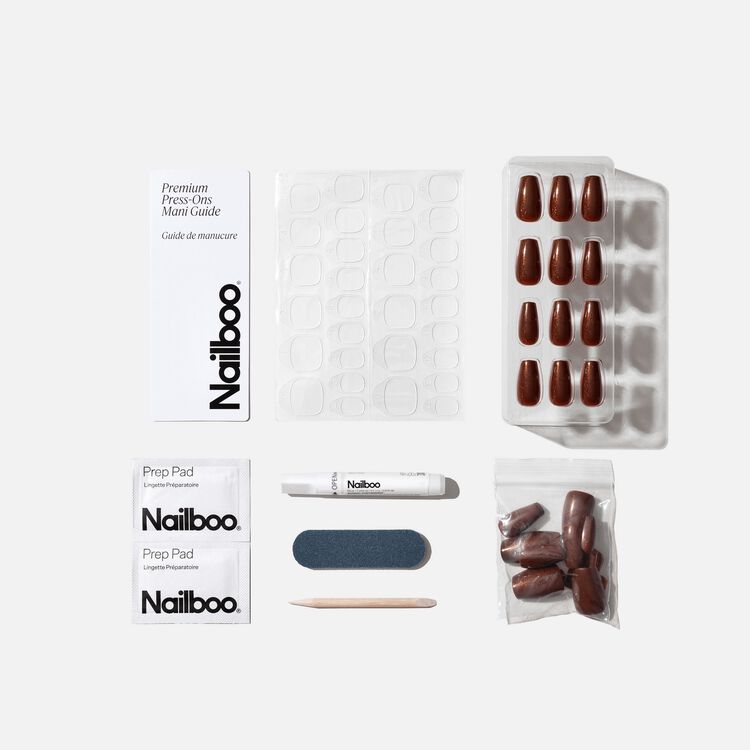 Bronco Brown Premium Press On Nails