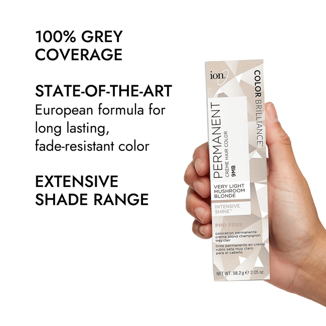 ion 9MB Very Light Mushroom Blonde Permanent Creme Hair Color by Color