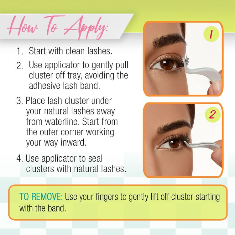 Winks Natural Press On Lashes 30 pc + Applicator
