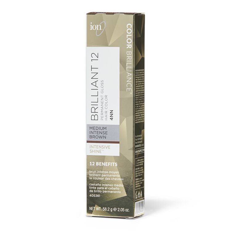 4NN Medium Intense Brown Brilliant 12 Permanent Gloss Hair Color