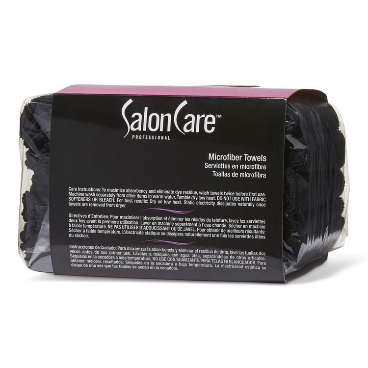 Black Microfiber Towels