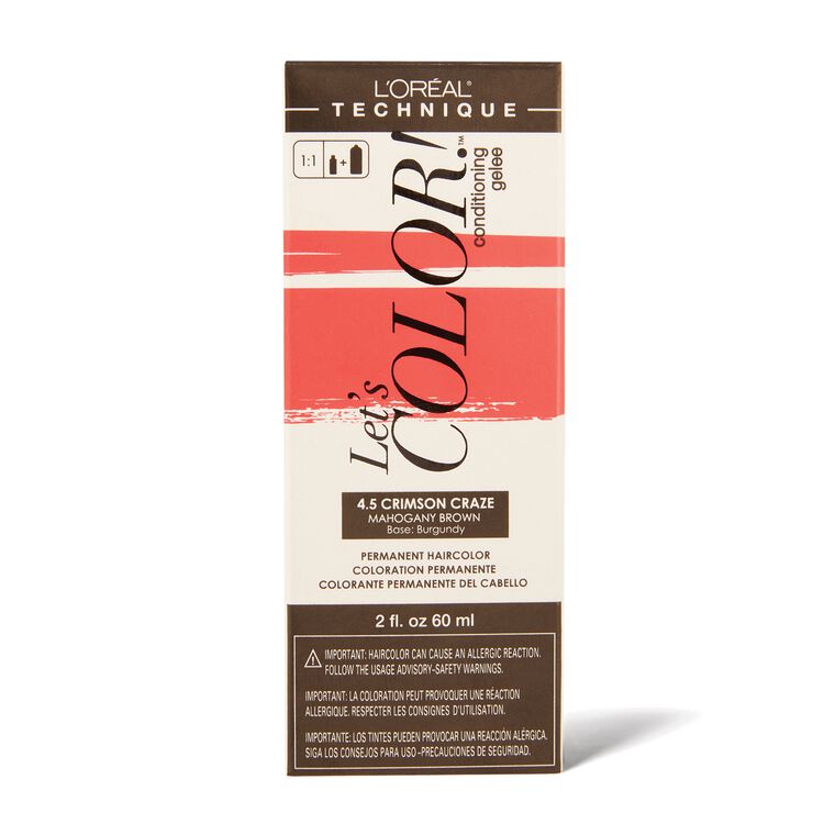 Let's COLOR! Conditioning Gelee Permanent Haircolor 4.5 Crimson Craze