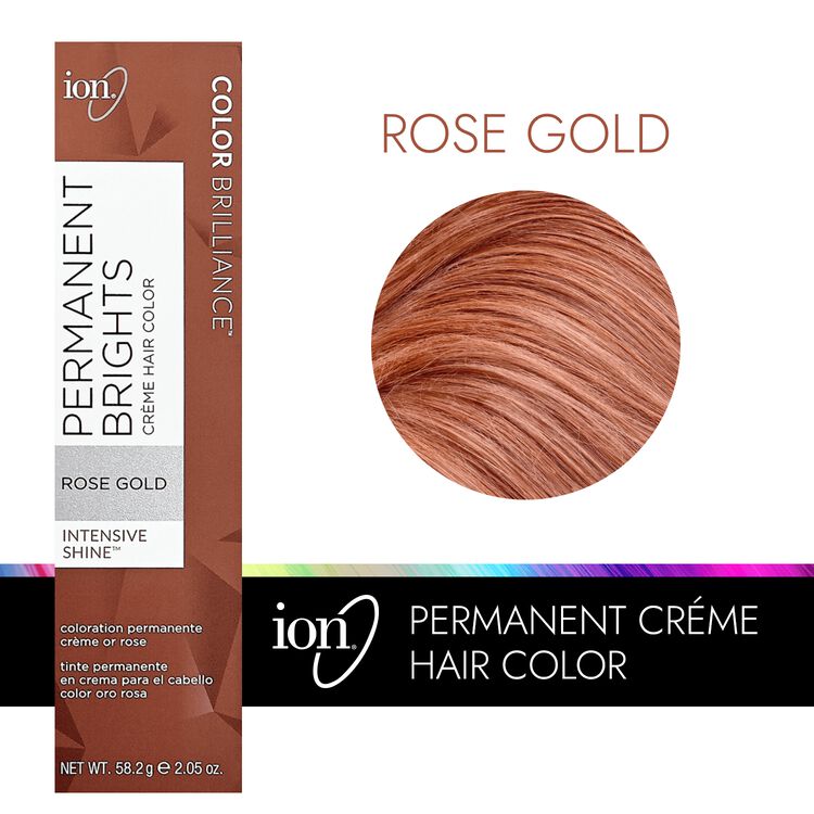 ion Permanent Brights Creme Hair Color Rose Gold by Color ...