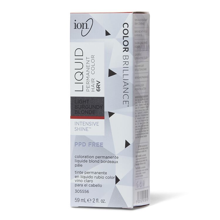 Ion 6rv Light Burgundy Blonde Permanent Liquid Hair Color By Color Brilliance Permanent Hair Color Sally Beauty