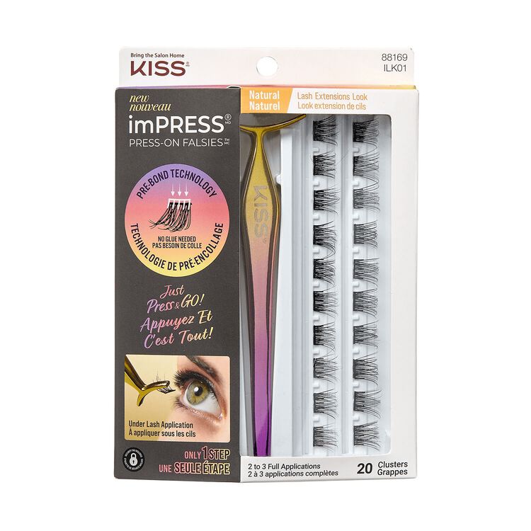 imPRESS Press-On Falsies Eyelash Clusters - Natural Lashes