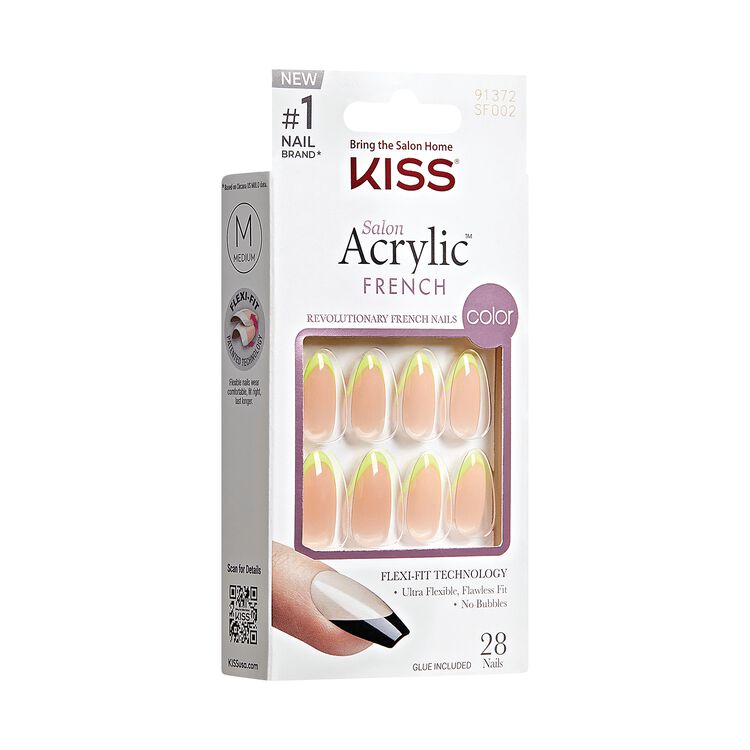 Salon Acrylic French Color Press-On Nails - Hype