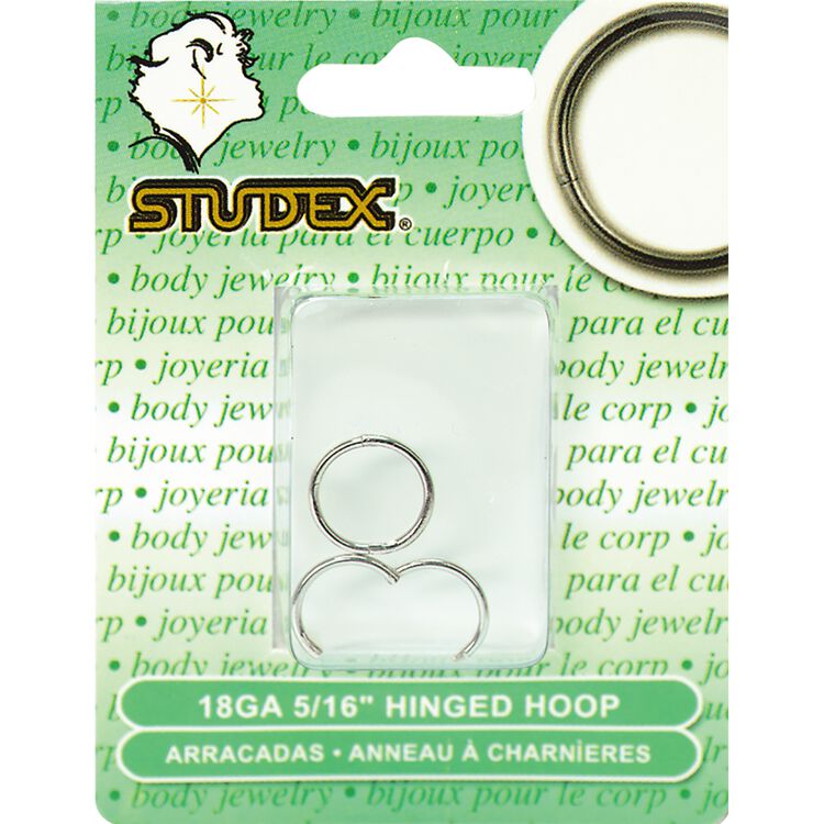 Stainless Steel 5/16 Inch Hoop Piercing Earrings