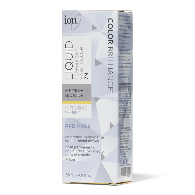 Ion 7N Medium Blonde Permanent Liquid Hair Color by Color Brilliance