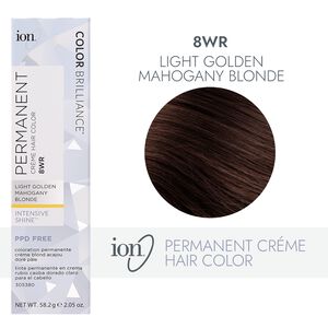 8WR Light Golden Mahogany Blonde Permanent Creme Hair Color