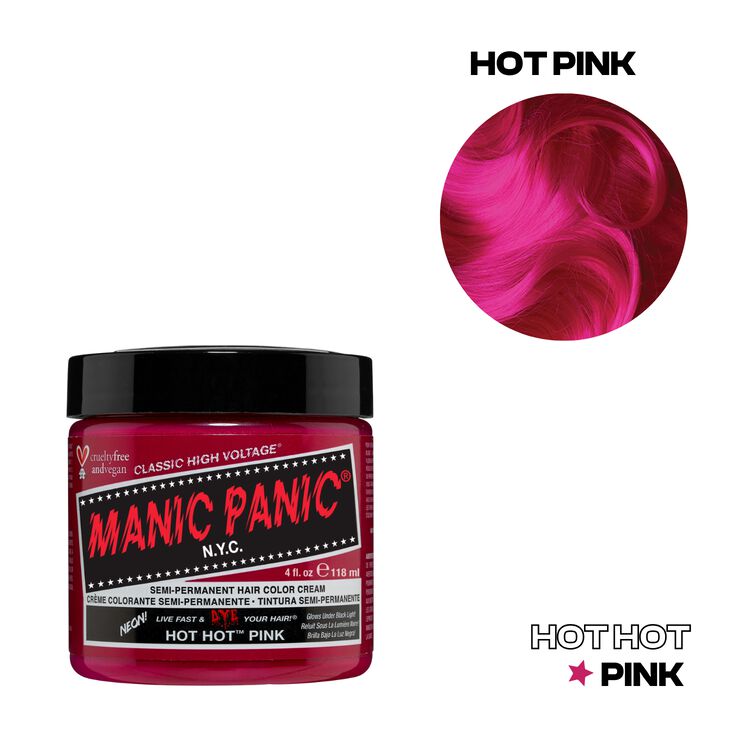 Manic Panic Semi-Permanent Hair Color Cream Hot Hot Pink
