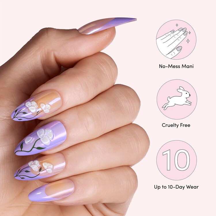 Gel Nail Effects Lavender Sensation