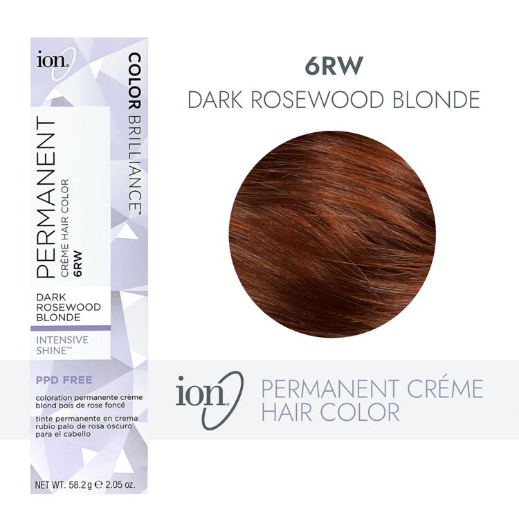 Ion 6RW Dark Rosewood Blonde Permanent Creme Hair Color by Color