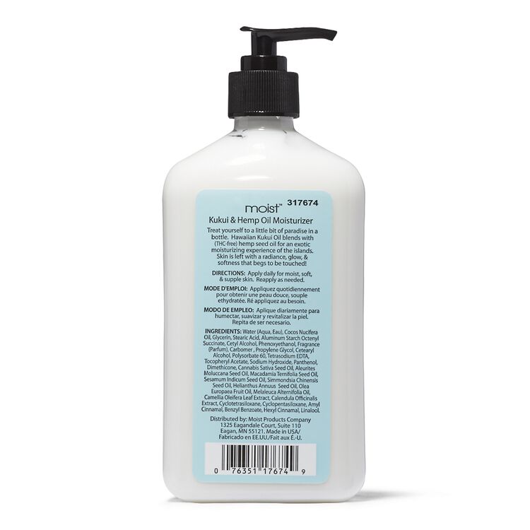 Moist Hemp Kukui Oil Body Moisturizer