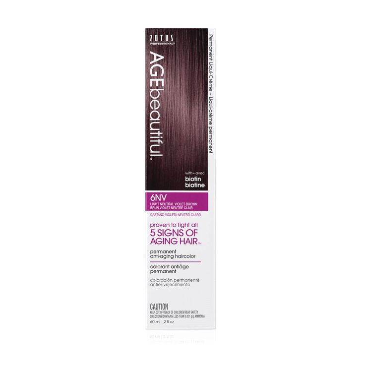 6NV Light Neutral Violet Brown Permanent Liqui-Cr&egrave;me Haircolor Neutral Violet Collection