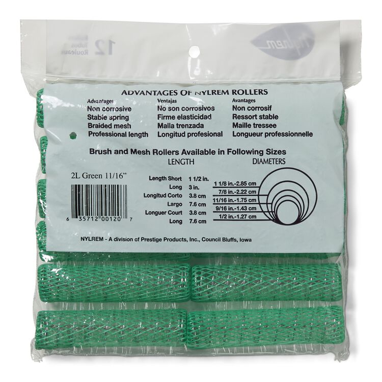 Green Brush Rollers by Nylrem Curlers And Rollers Sally Beauty