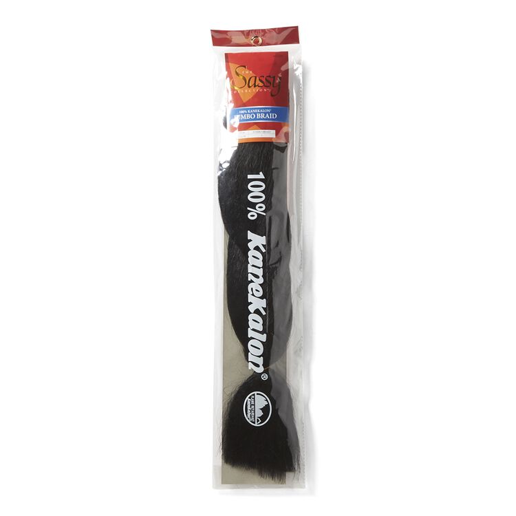 Jet Black Kanekalon Jumbo Braid