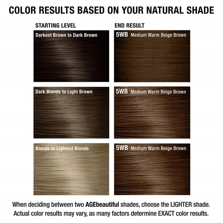 5WB Medium Warm Beige Brown Liqui-Creme Permanent Haircolor