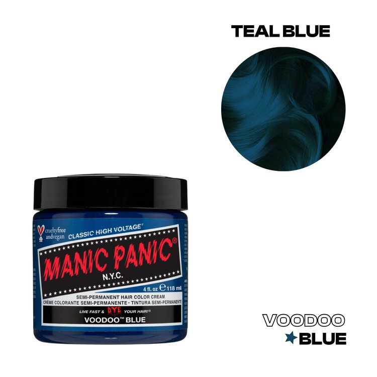 Voodoo Blue Semi Permanent Cream Hair Color