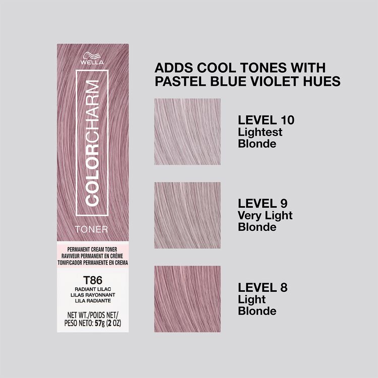 T86 Radiant Lilac Permanent Cream Toner
