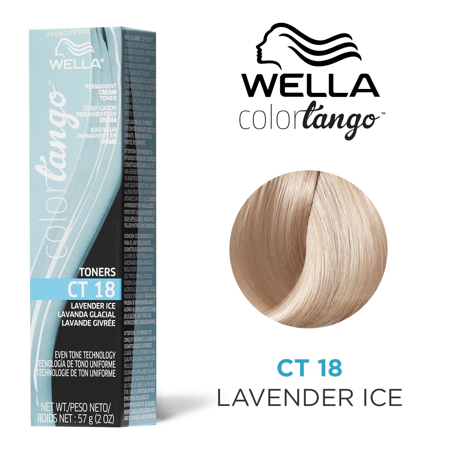 Wella Lavender Ice Permanent Cream Toner by Color Tango | Toner