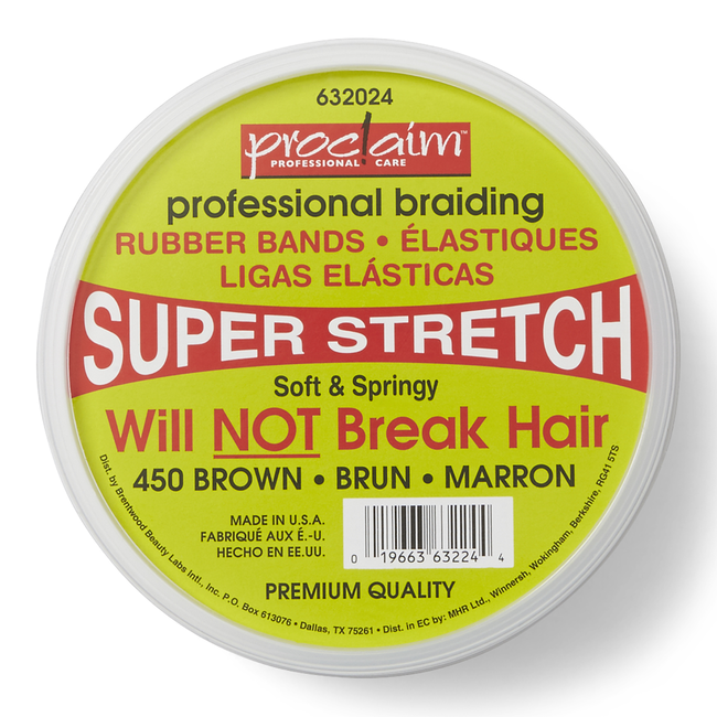 Proclaim Rubber Bands Brown 450 Count Tub