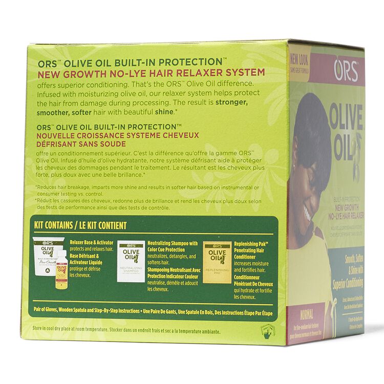Ors Olive Oil Built In Protection New Growth No Lye Hair Relaxer Normal