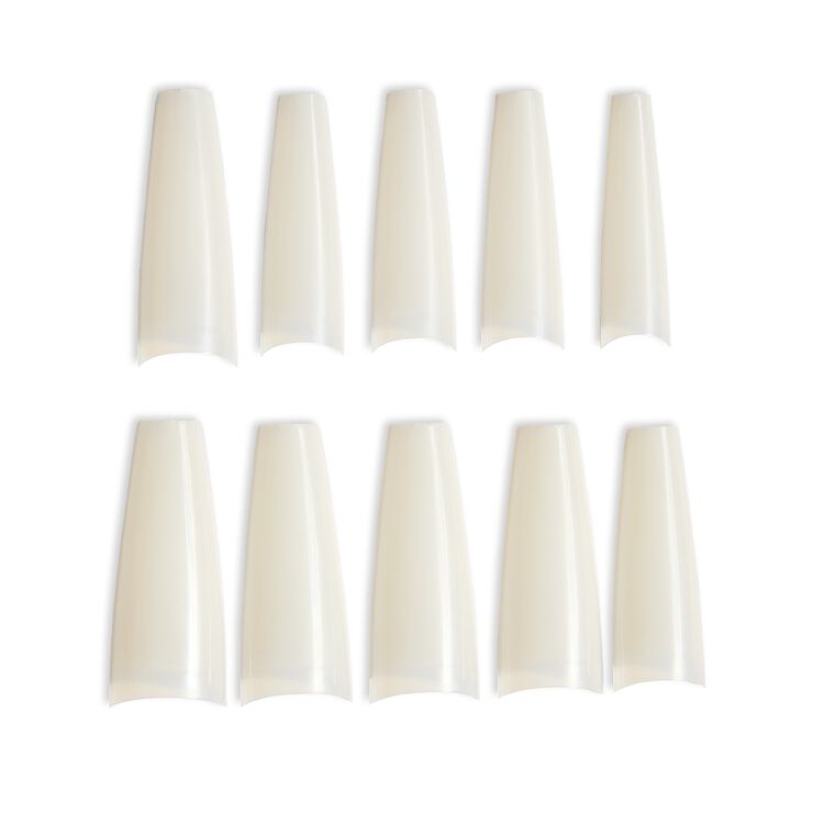 Coffin Shape Half Well Tips