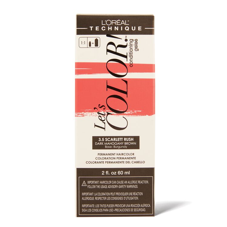 Let's COLOR! Conditioning Gelee Permanent Haircolor 3.5 Scarlett Rush