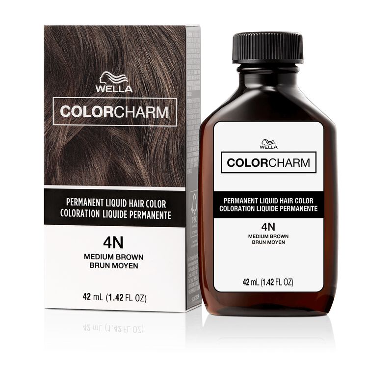 4N Medium Brown Permanent Liquid Hair Color