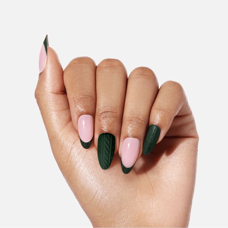 Forest Fleece Premium Press On Nails