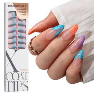 XCOATTIPS&reg; 3D French - Medium Almond Beach Collection