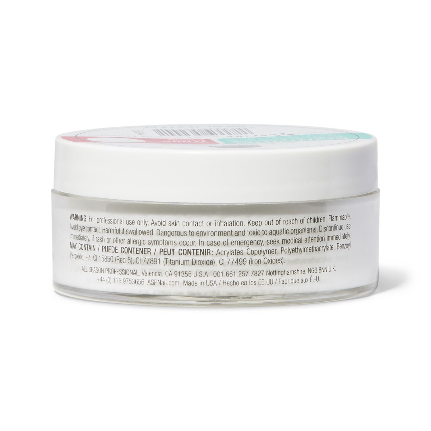 ASP White Bonding Acrylic Powder 1 6oz Acrylic Nails Sally Beauty