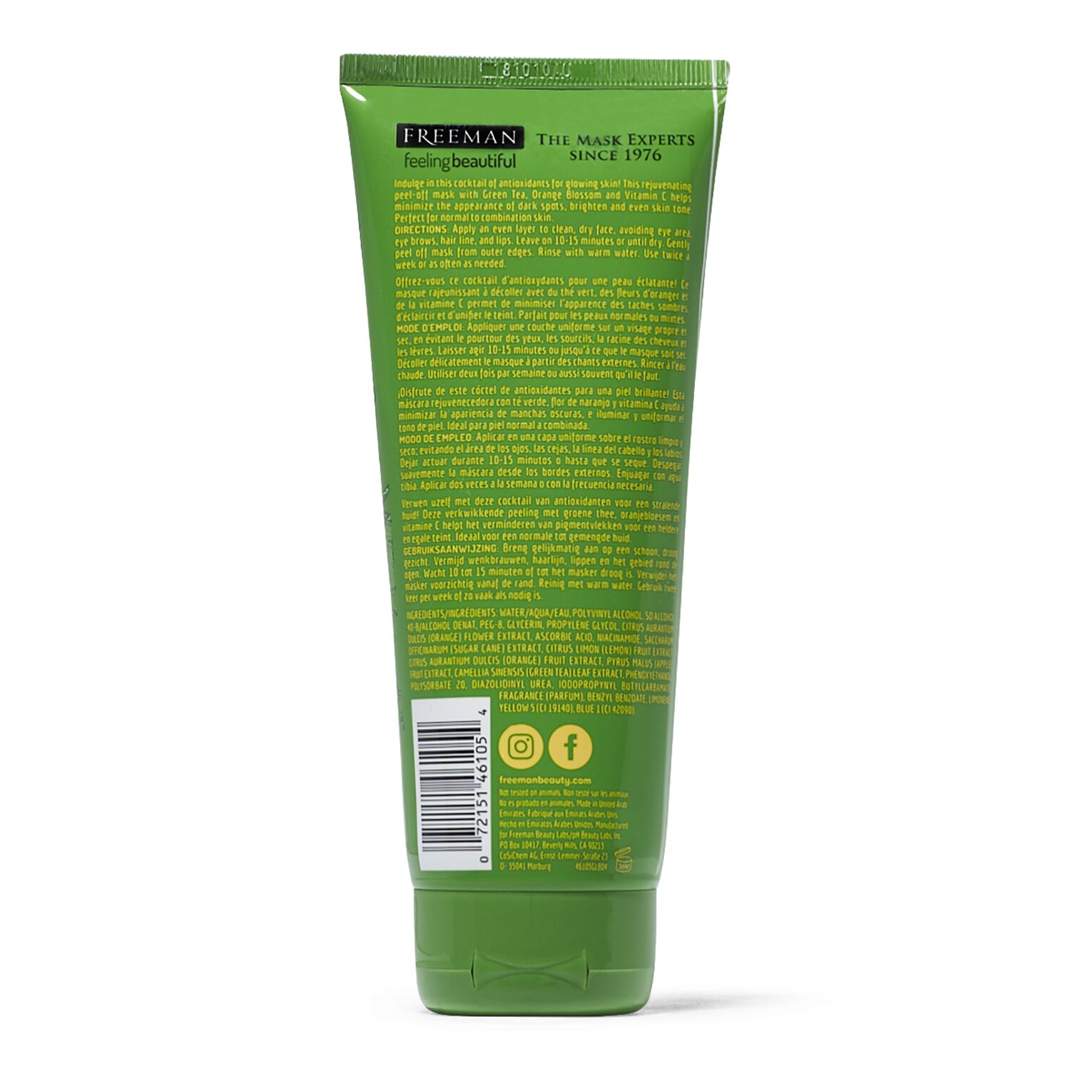 Freeman Feeling Beautiful Brightening Green Tea & Orange ...